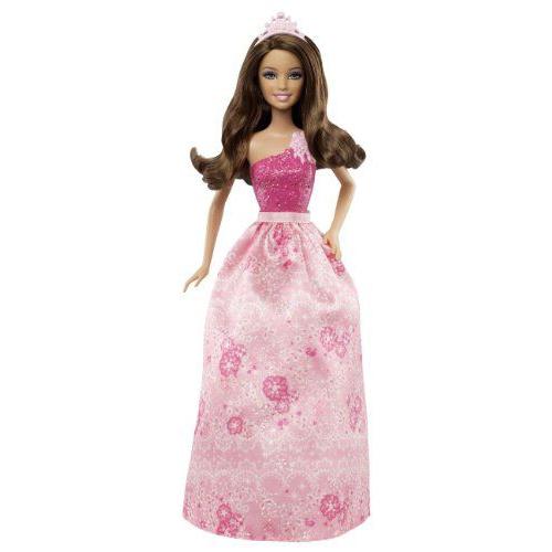 Barbie バービー Fairytale Princess Fashion Doll, Brunette 人形 ドール