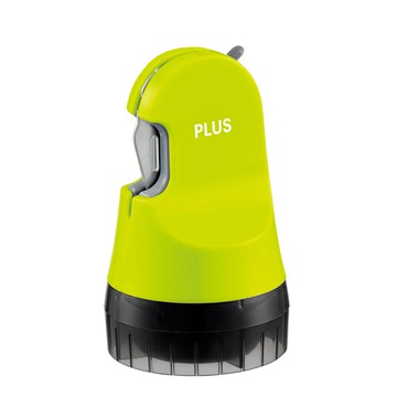 日本文具代購 - 【PLUS】二合一滾輪個資保護章+開箱刀-定番基本款-青草綠