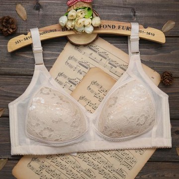 買1送1無海綿夏季超薄款大胸顯小無鋼圈文胸舒適型內衣胸罩c杯