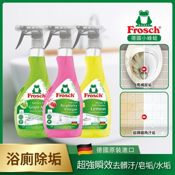 Frosch 浴廁除垢清潔劑 500ml - 檸檬酸浴廁除垢清潔劑