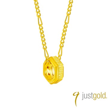 【Just Gold 鎮金店】鎏刻 黃金吊墜(不含鍊)