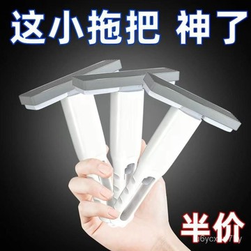 🔥臺灣出貨24H🔥迷你小拖把清潔刷子可懸掛免手洗便攜式傢用懶人神器兩用多功能hhfoof123456