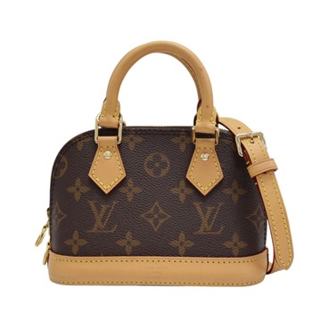 LOUIS VUITTON LV 路易威登 棕色 原花帆布 Nano Alma 兩用包 M82717 【二手名牌BRAND OFF】