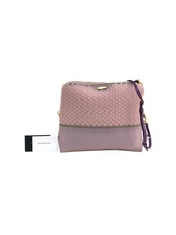 burberry 粉色 PVC斜背包 肩背包