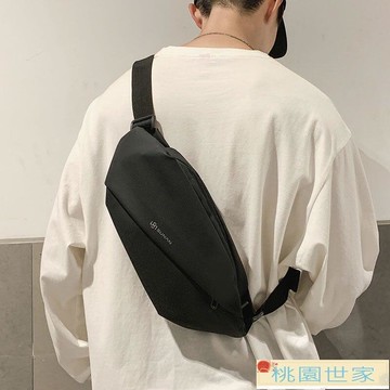 免運 側背包 斜背包 潮牌日系胸包男士ins簡約單肩包腰包背包小挎包女帆布學生斜挎包