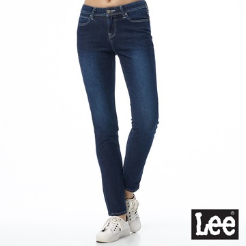 Lee 418 四面彈中高腰緊身窄管牛仔褲 女 深藍 Modern LL1902576DP