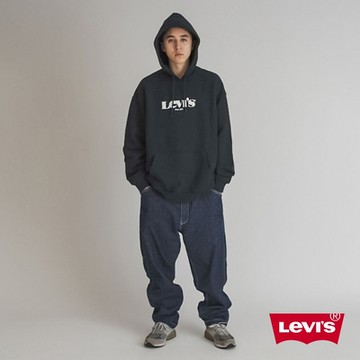 Levis 男款 Stay Loose復古寬鬆版繭型牛仔抽繩工作褲 原色 寒麻纖維