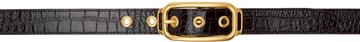 TOM FORD 棕色 Printed Croc Stadium Buckle 腰带