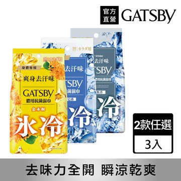 GATSBY 體用抗菌濕巾超值包30張入(3入組)