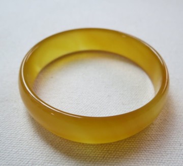 黃色瑪瑙手鐲#0403 57mm