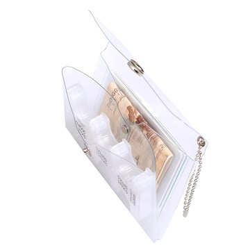 AFECTO 第二代 日本零錢包 + 雙層收納包 套組  透明  均碼(110 x 75 x 10 mm)