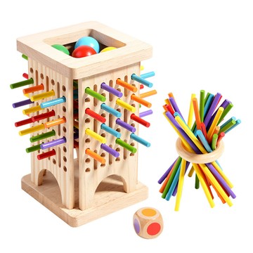 抽木棍棒 平衡遊戲 3到6歲玩具 大腦思維專注力訓練玩具 雙人對戰 兒童益智玩具