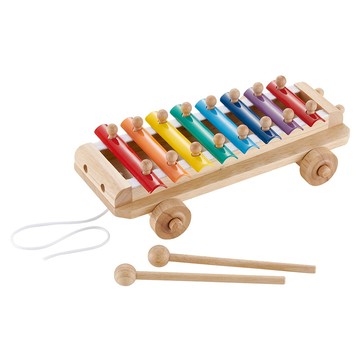 Ed.Inter 木玩系列 木琴手拉車 音樂玩具  32 x 17.5 x 9cm  多色  1盒