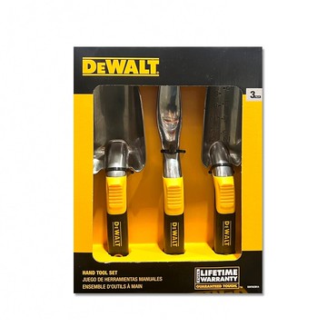 【DEWALT 得偉】園藝工具三件組