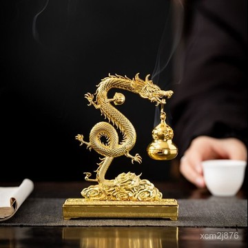 🙏🏻紫南宮過爐 開光🔥七月初更新-雲中金龍閤金香爐吊爐小祥雲無粘粉沉香檀香凈化空氣室內持久香薰 ZVUX