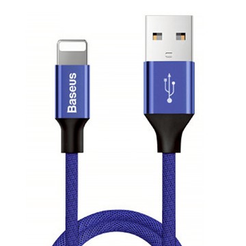 Baseus 倍思 藝紋系列 USB-Lightning充電傳輸線  1.2m  藍色  1條