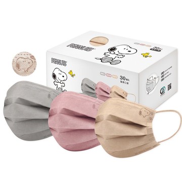 史努比平面醫療口罩(30入) Snoopy口罩【ONEDER】