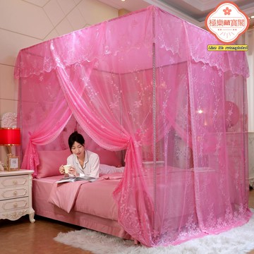 【宮廷公主風】婚慶蚊帳 落地蚊帳 公主蚊帳 宮廷蚊帳 支架蚊帳 1.8m/1.5m床適用 單門設計 結婚新房必備 浪漫唯美