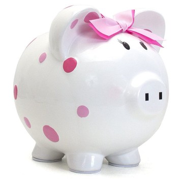 免運開發票 存錢罐 儲錢罐 美國進口輕奢存錢罐陶瓷儲錢罐超大大號豬豬兒童儲藏罐硬幣罐擺件 八折下殺ly13h