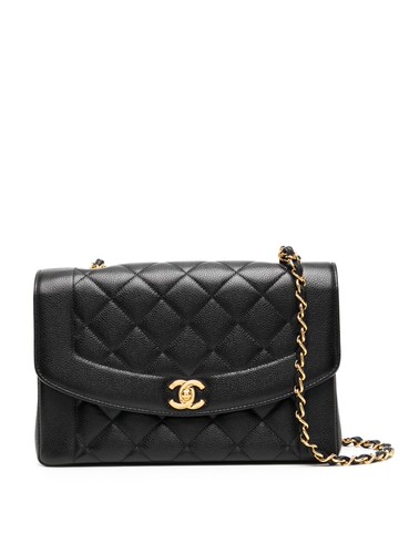 CHANEL Pre-Owned - 1998 medium Diana shoulder bag - women - Caviar Leather - One Size - Black