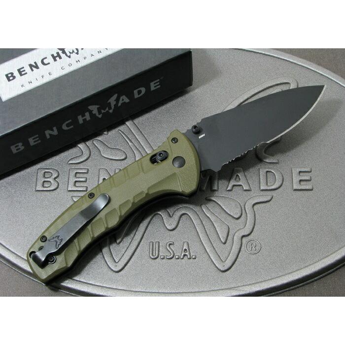 ベンチメイド 980SBK タレット ブラック直波コンビ刃 ,折り畳みナイフ ,BENCHMADE Turret 日本正規品