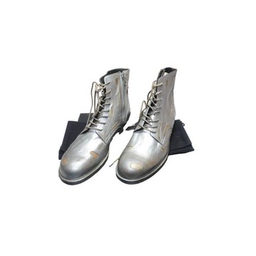 Mihara Yasuhiro 三原康裕 極稀少銀色破壞做舊 德比鞋 皮鞋 JP25