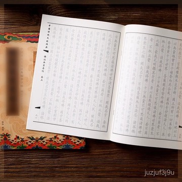 【桃園出貨🔥】繁體國學經典靜心臨摹字帖經書楷體描金手抄經心經金剛大悲地藏經