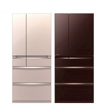 含標準安裝 三菱 705公升日本原裝變頻六門電冰箱 MR-WX71C水晶杏