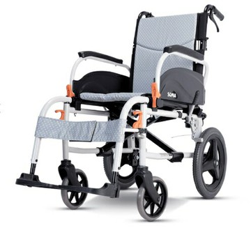 KARMA康揚鋁合金手動輪椅飛揚825 (小輪)手把可後掀 腳踏可拆卸