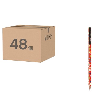 MILAN 宇宙超人HB鉛筆  黑色  48支