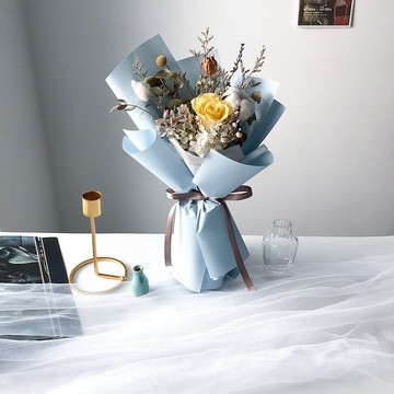海藍 花束 永生花束 乾燥花束 生日花束 教師禮物 畢業花束 禮物