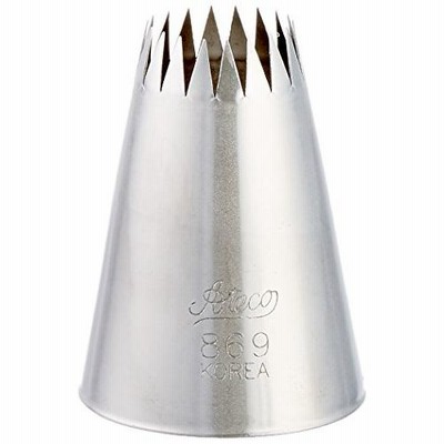 Ateco Pastry Tube - French Star - Size 9 by Ateco 並行輸入