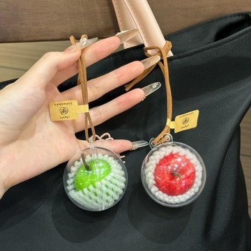 台灣出貨🌟 蘋蘋安安小吊飾 蘋果吊飾 鑰匙扣 鑰匙圈 包包吊飾 交換禮物 造型吊飾 禮物 吊飾 平安果掛飾 水果小掛件
