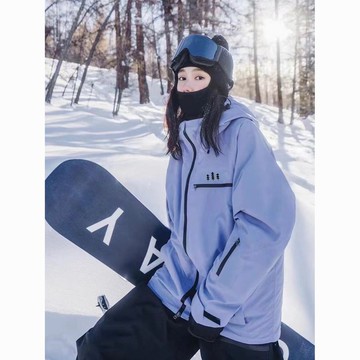 【保暖加厚防水防風】滑雪運動美式衝鋒衣 秋冬寬鬆防水防風滑雪服 保暖加厚情侶連帽棉服外套 衝鋒外套 防風外套 登山外套