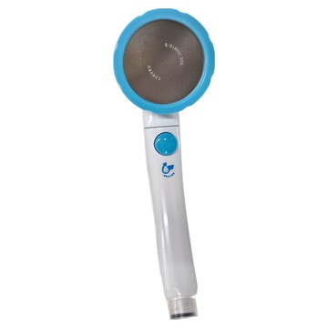 Water More 水摩爾 三段增壓可止水蓮蓬頭 ABS塑料+304不鏽鋼面板 外圈水花/集中水花/雙重出水  顏色隨機  1個