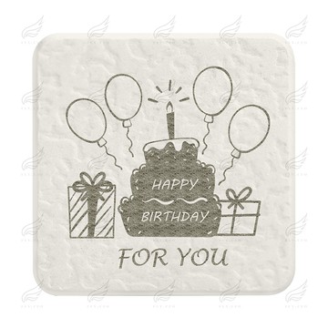 珪藻土超吸水杯墊(生日快樂)杯墊 珪藻土杯墊 吸水杯墊 可吸水 送禮小物 婚禮小物 企業送禮 紀念品