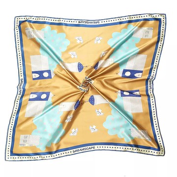 基督是我們家聖經的主100%絲巾基督是我一家之主聖經真絲色丁90cm絲巾