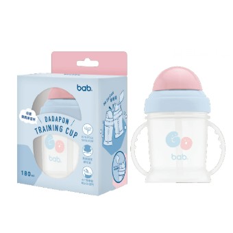 ✿新信義藥局✿ 培寶 bab 噠噠碰彈跳練習杯 180ml-GO 180ml-YA