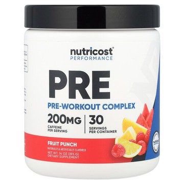 Nutricost, 表現提升，鍛鍊前複合物，混合水果味，14 盎司（393 克）