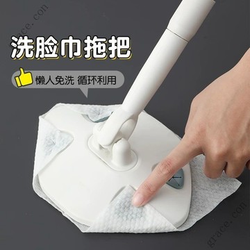 ✨新品特價/免運促銷#新款洗臉巾拖把懶人免洗夾佈拖把清潔平闆小拖把多功能衛生間拖把