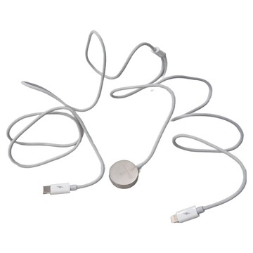 TOTU 拓途 鋅系列 一分二 Type-C to Apple Watch/Lightning 磁吸充電器充電線 1.6M  CACW-074  1條