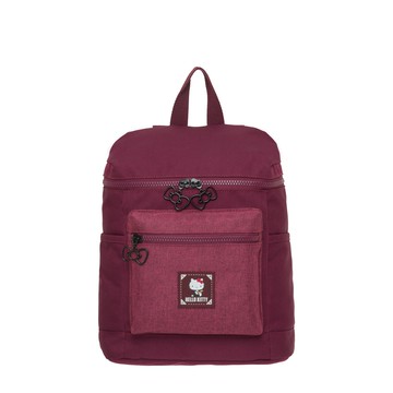 【Hello Kitty】凱蒂印記-後背包(小)-酒紅 KT03B02WI