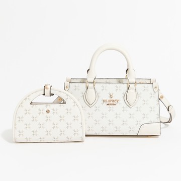 PLAYBOY - 小手提包附長背帶  White Bunny系列 - 米白色