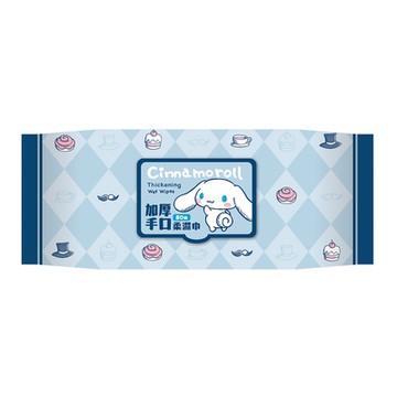 Sanrio 三麗鷗 大耳狗加厚手口有蓋柔濕巾/濕紙巾 (加蓋) 80 抽 X 24 包 (箱購) 適用於手、口、臉 使用超安心