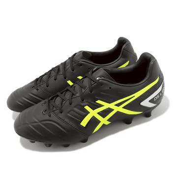 [ACS] Asics 足球鞋 DS Light Club 2E 寬楦 男鞋 黑 黃 塑膠鞋釘 草地球場 亞瑟士 1103A074002