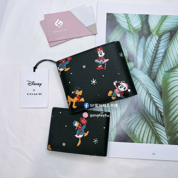 美國代購??台灣現貨 coach  限定款 ID 卡男短夾【送禮精選★APP下單點數4倍送】