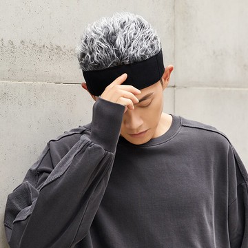 帽子男冬季短發假發帽子一體時尚秋冬款網紅無檐街頭流氓帽韓版潮