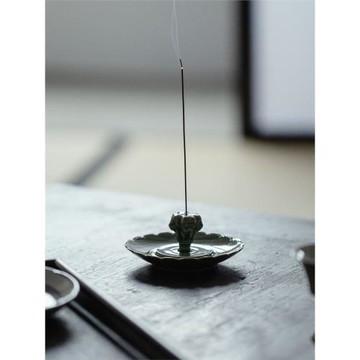 束刻陶瓷創意線香插此聞香爐家用室內檀香沉香熏香爐日式香道個性