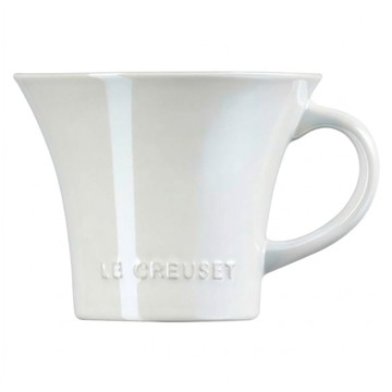 LE CREUSET 珠光薔薇英式午茶杯 280ml  珠光白  1個