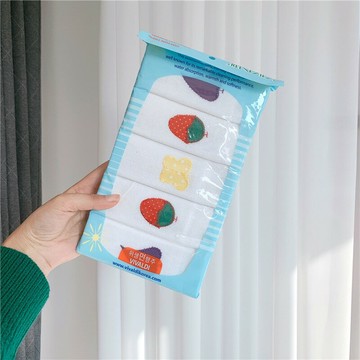 韓國進口貼布純棉紗面料擦碗巾 餐具碗盤吸水抹布不掉毛清潔布5枚